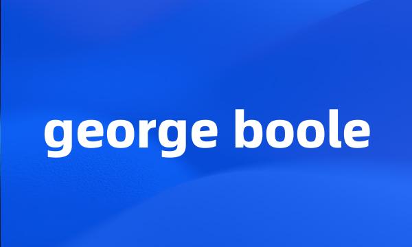 george boole