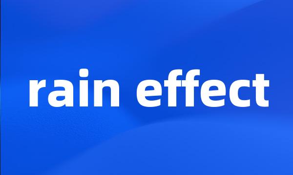 rain effect