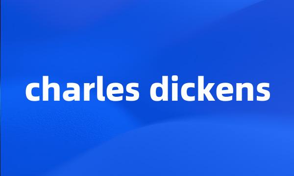 charles dickens