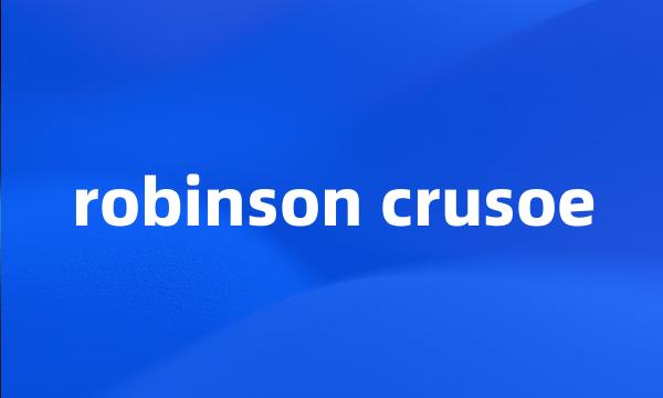 robinson crusoe