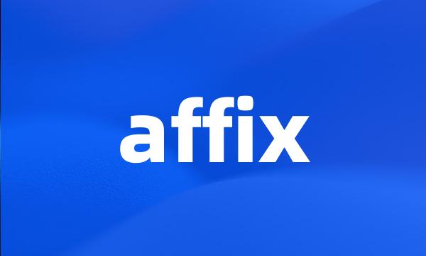 affix