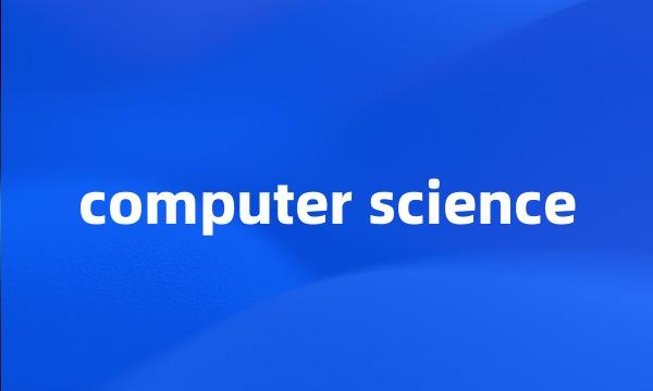 computer science