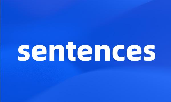 sentences