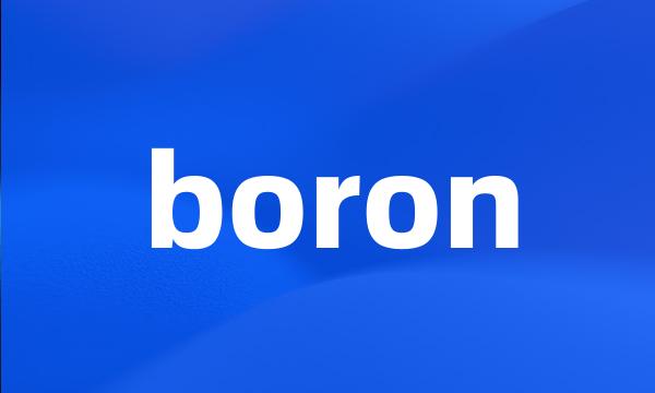 boron