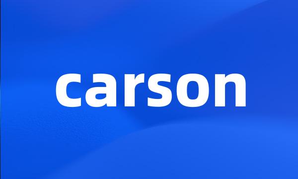 carson