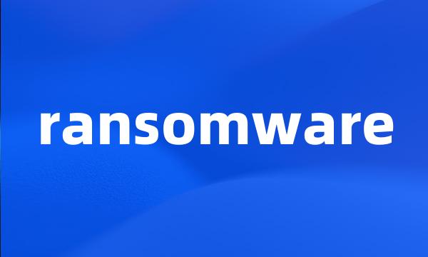 ransomware