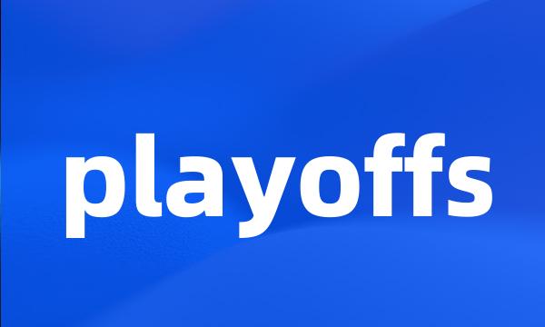 playoffs