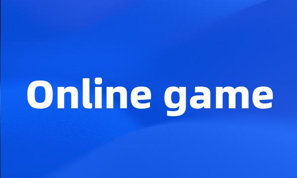 Online game