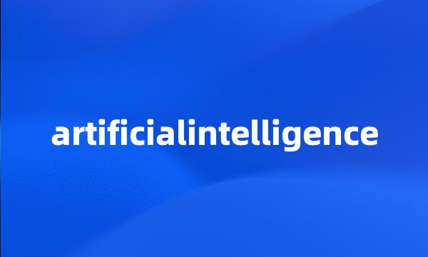 artificialintelligence