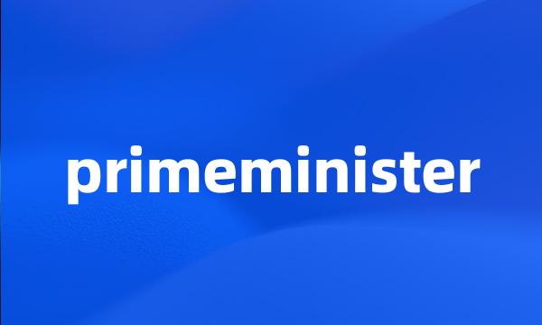 primeminister