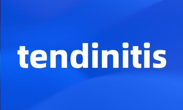 tendinitis