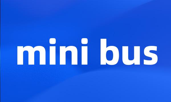 mini bus