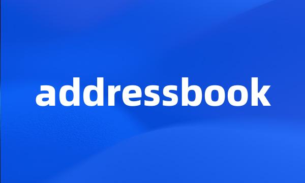 addressbook