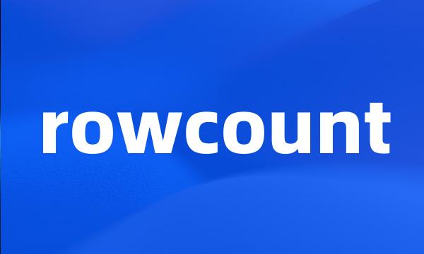 rowcount