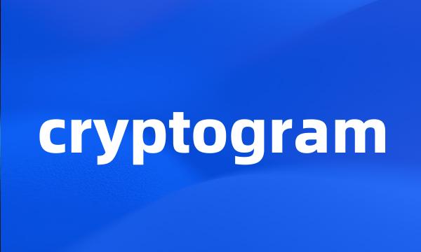 cryptogram