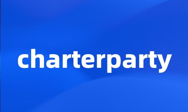 charterparty