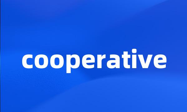 cooperative