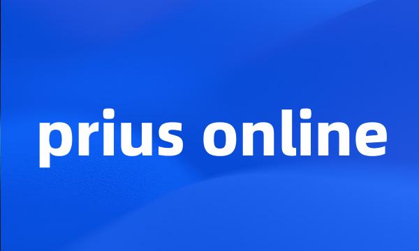 prius online