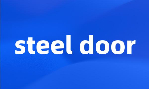 steel door