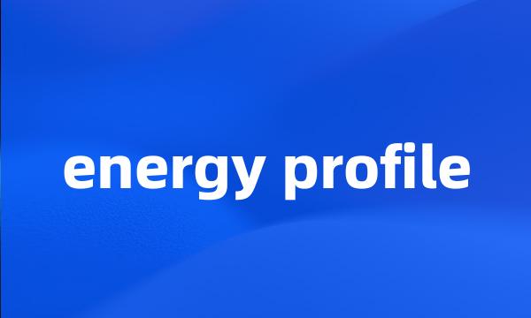 energy profile