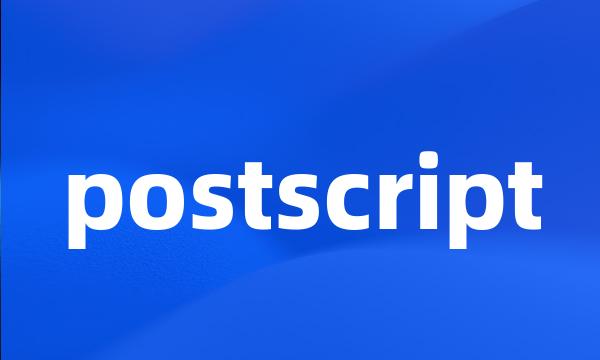 postscript