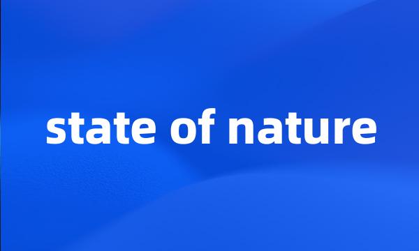 state of nature