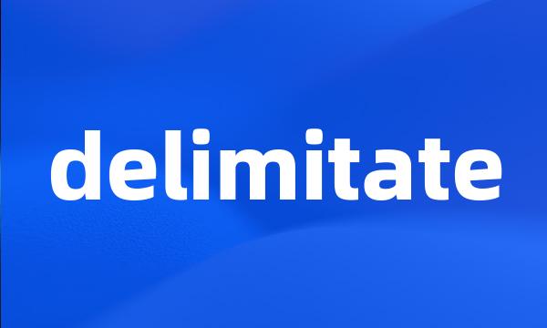 delimitate