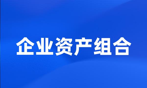 企业资产组合