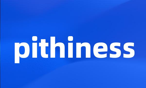 pithiness