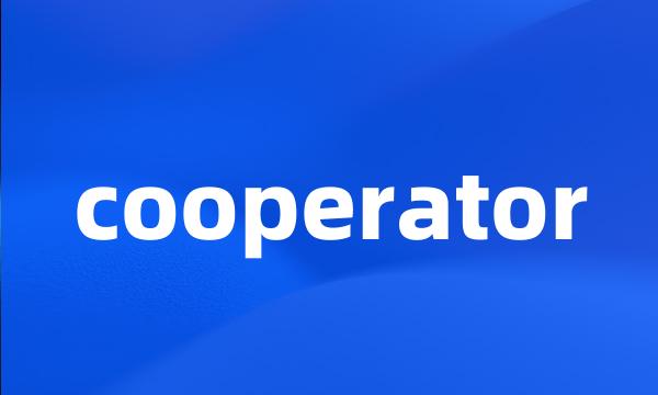 cooperator
