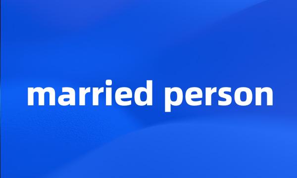 married person