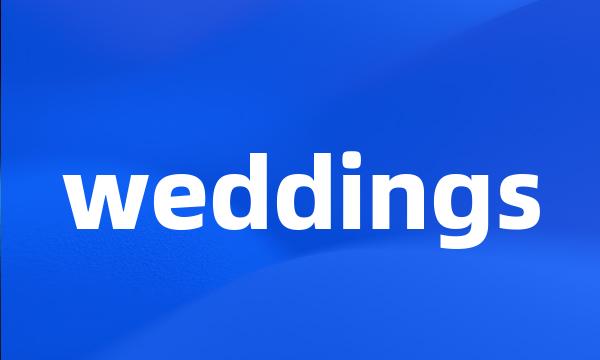 weddings