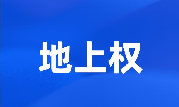 地上权