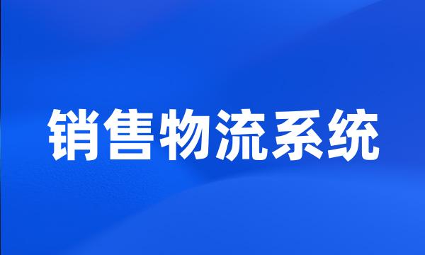 销售物流系统