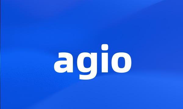 agio