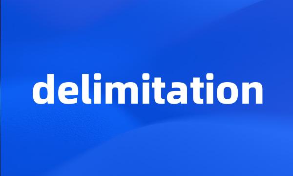 delimitation