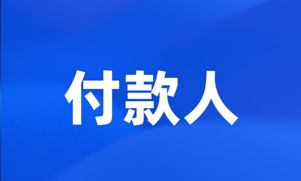 付款人