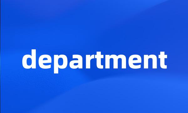 department