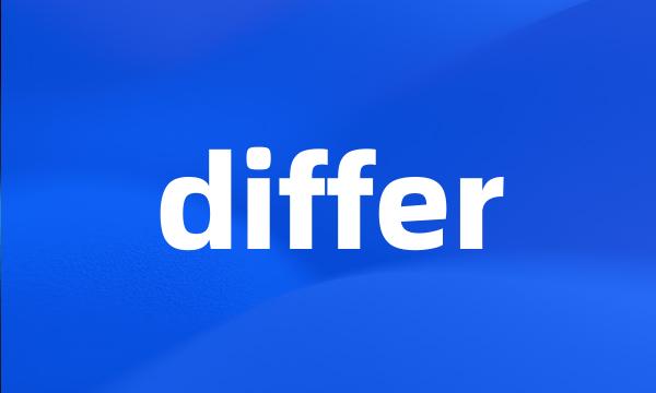 differ