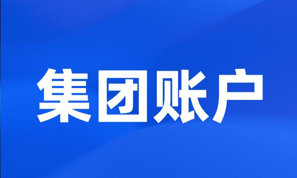 集团账户