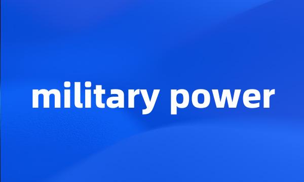 military power