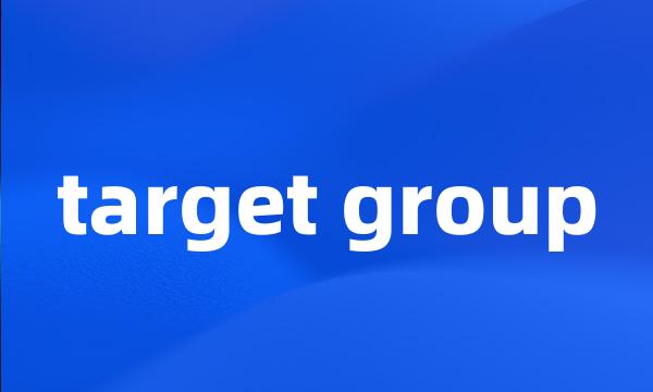 target group