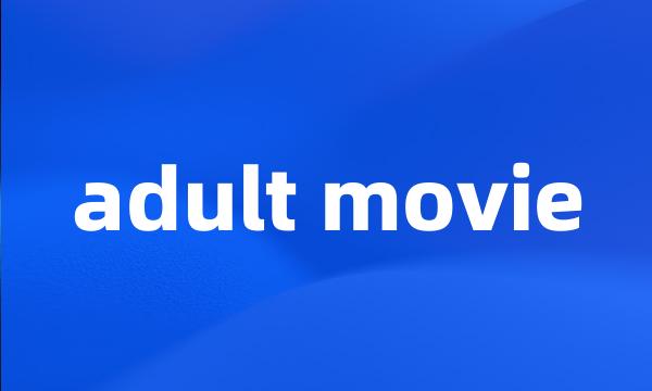 adult movie