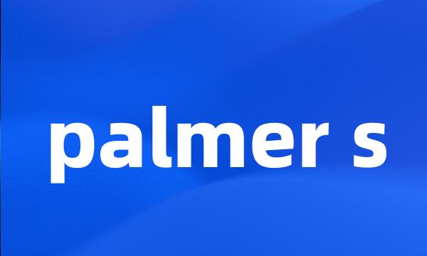 palmer s