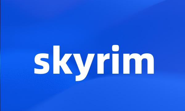 skyrim