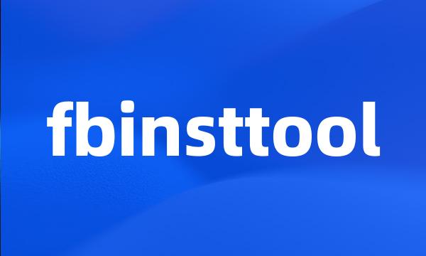 fbinsttool