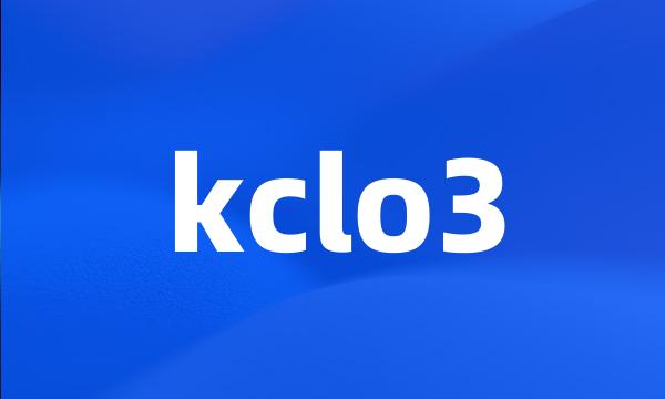 kclo3