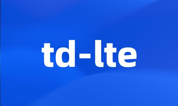 td-lte