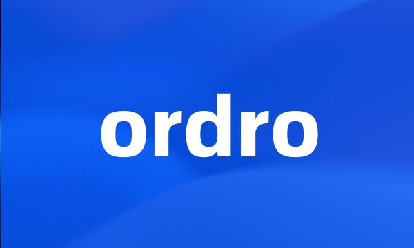 ordro