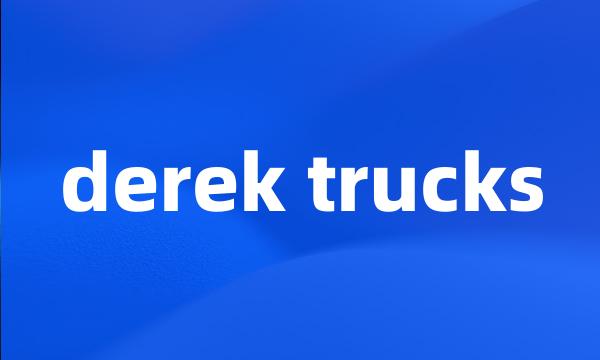 derek trucks